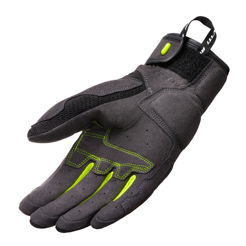 Revit Volcano Black-Fluo Yellow motorcykelhandsker til kvinder udsalg