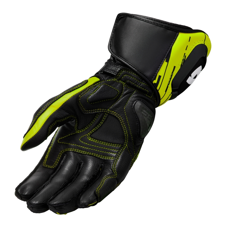 Motorcykelhandsker Revit Quantum 2 sort-fluogul udsalg