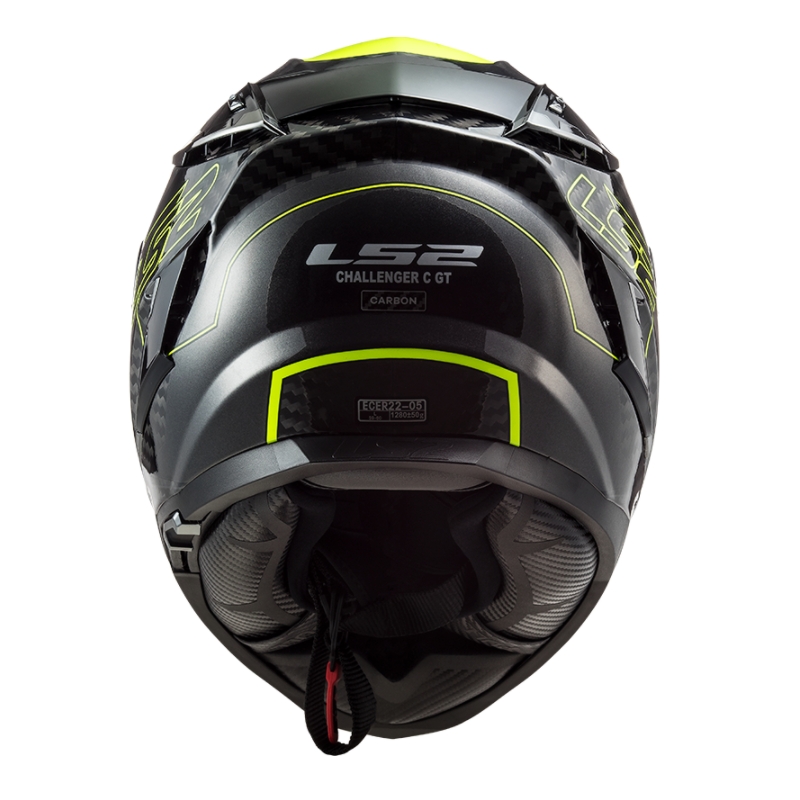 Integral motorcykelhjelm LS2 FF327 Challenger CT2 Fold sort-fluogul