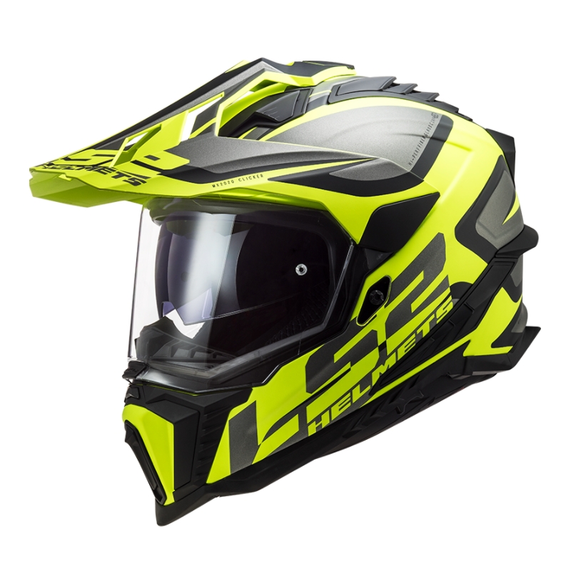 Endurohjelm LS2 MX701 Explorer Alter sort-grå-fluogul