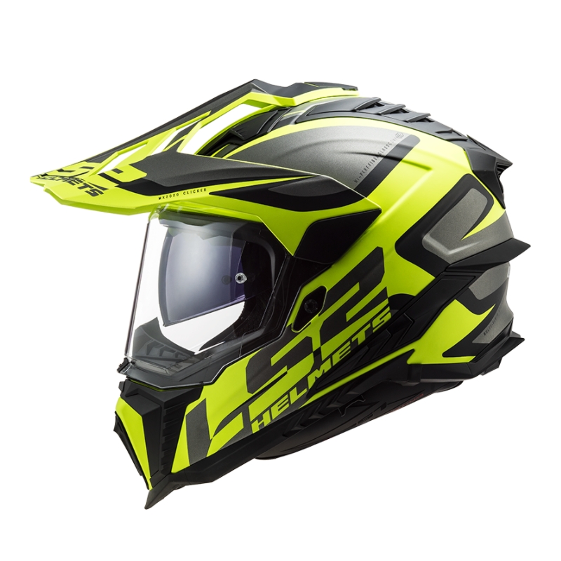Endurohjelm LS2 MX701 Explorer Alter sort-grå-fluogul