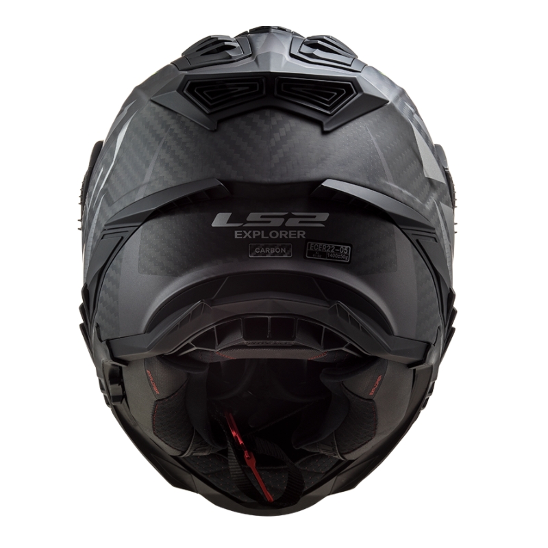 Endurohjelm LS2 MX701 Explorer C Focus sort-grå-fluogul