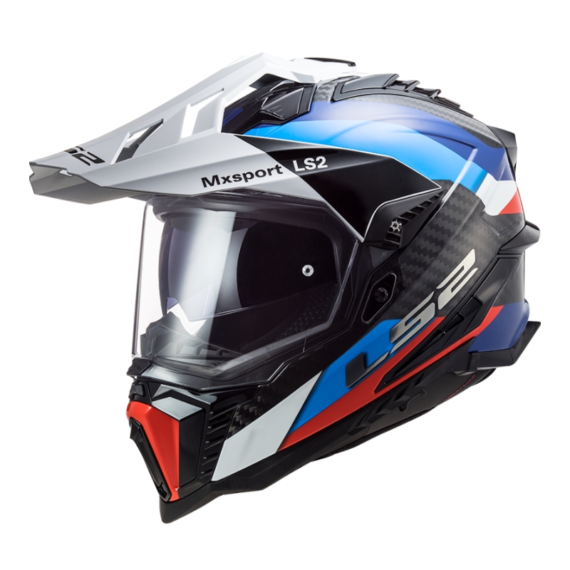 Enduro přilba LS2 MX701 Explorer C Frontier černo-modro-bílá