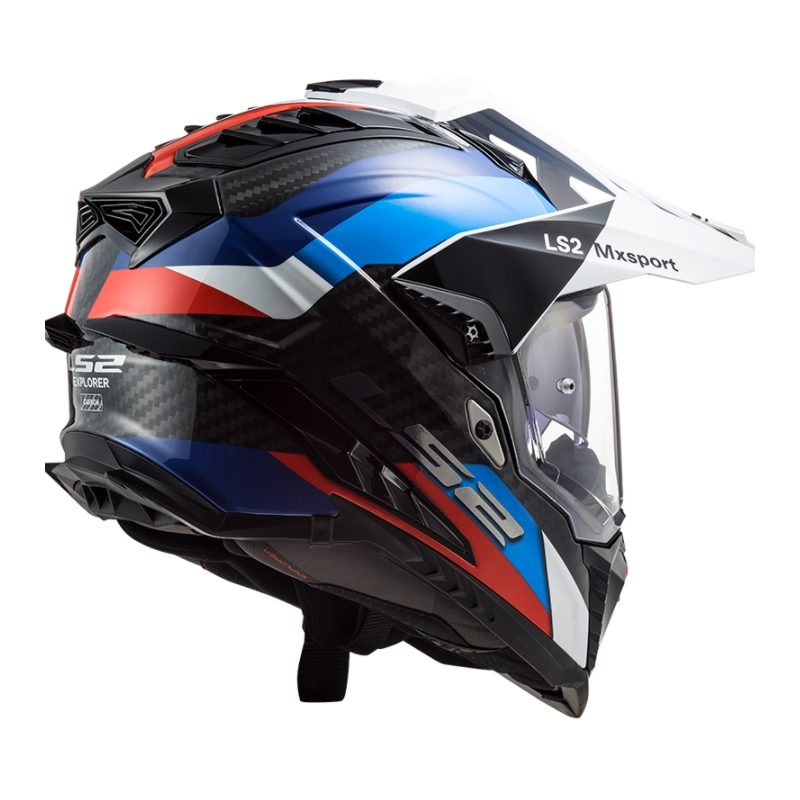 Enduro přilba LS2 MX701 Explorer C Frontier černo-modro-bílá