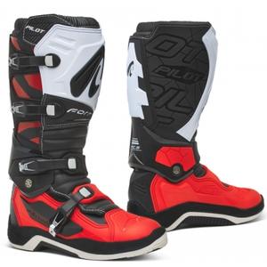 Forma Pilot sort-hvid-røde motorcykelstøvler