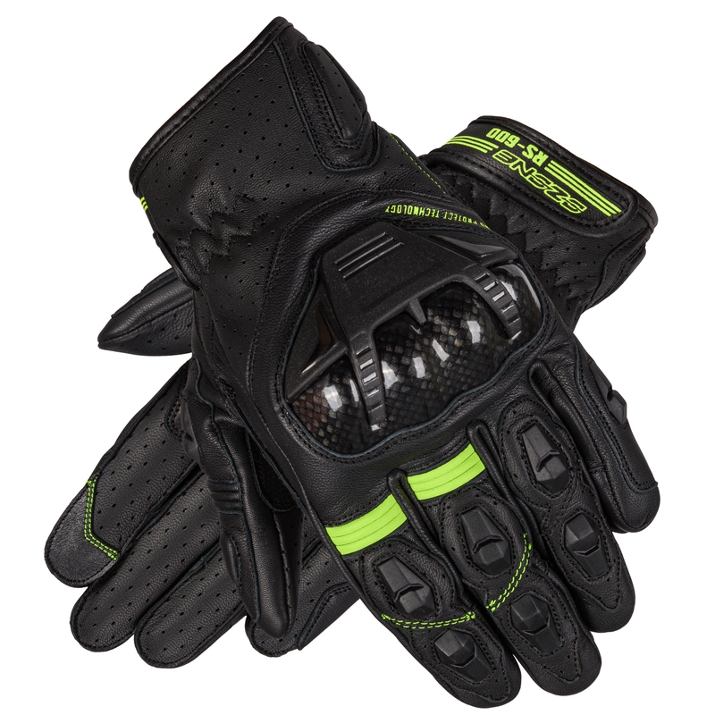 Rukavice na motorku Ozone RS-600 SH černo-fluo žluté výprodej