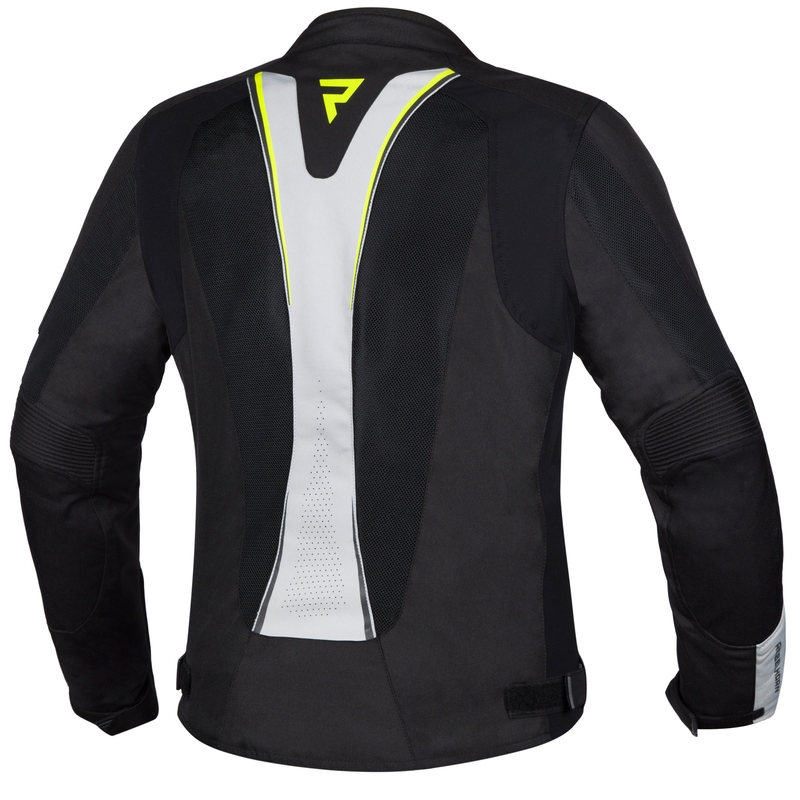 Rebelhorn Hiflow IV Black-Silver-Fluo Yellow motorcykeljakke til kvinder udsalg