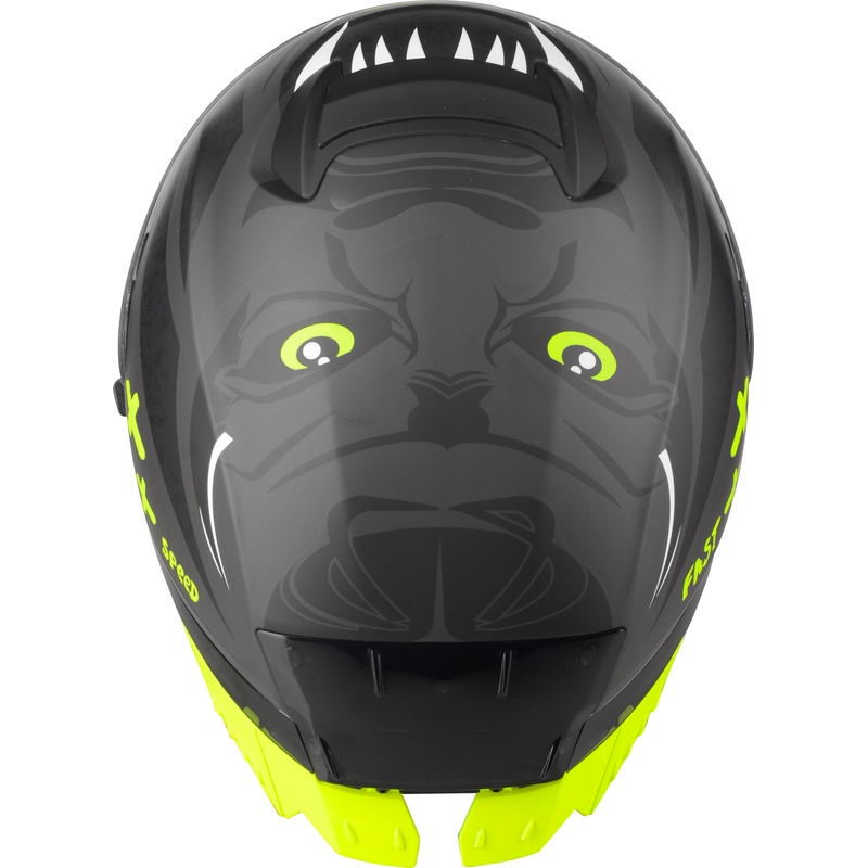 Integreret motorcykelhjelm Lazer Rafale SR Ride Oni grå-hvid-fluogul udsalg
