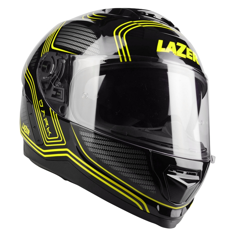Integral motorcykelhjelm Lazer Rafale EVO Darkside sort-grå-fluogul udsalg