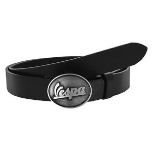 Moto-bælte i læder med Vespa-spænde