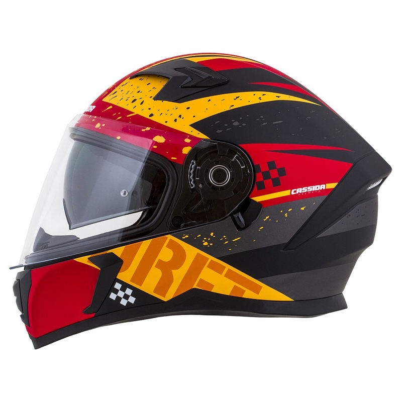 Integral motorcykelhjelm Cassida Integral 3.0 DRFT orange-fluorrød