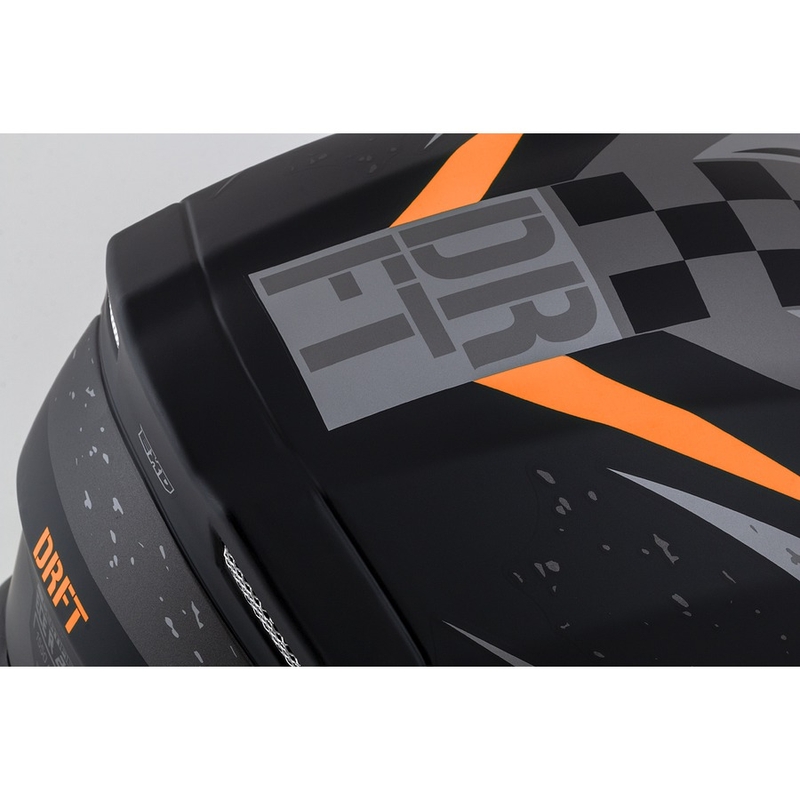 Integral motorcykelhjelm Cassida Integral 3.0 DRFT mat grå-sort-orange