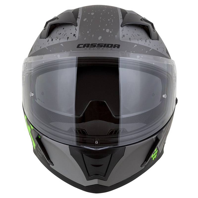 Integral motorcykelhjelm Cassida Integral 3.0 DRFT mat grå-sort-grøn