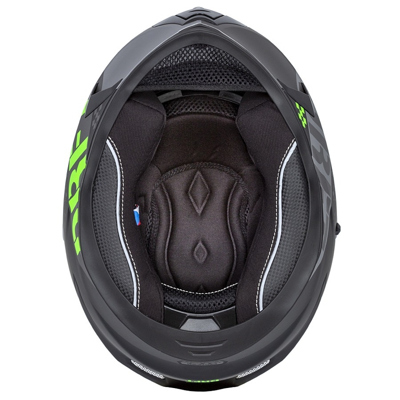 Integral motorcykelhjelm Cassida Integral 3.0 DRFT mat grå-sort-grøn
