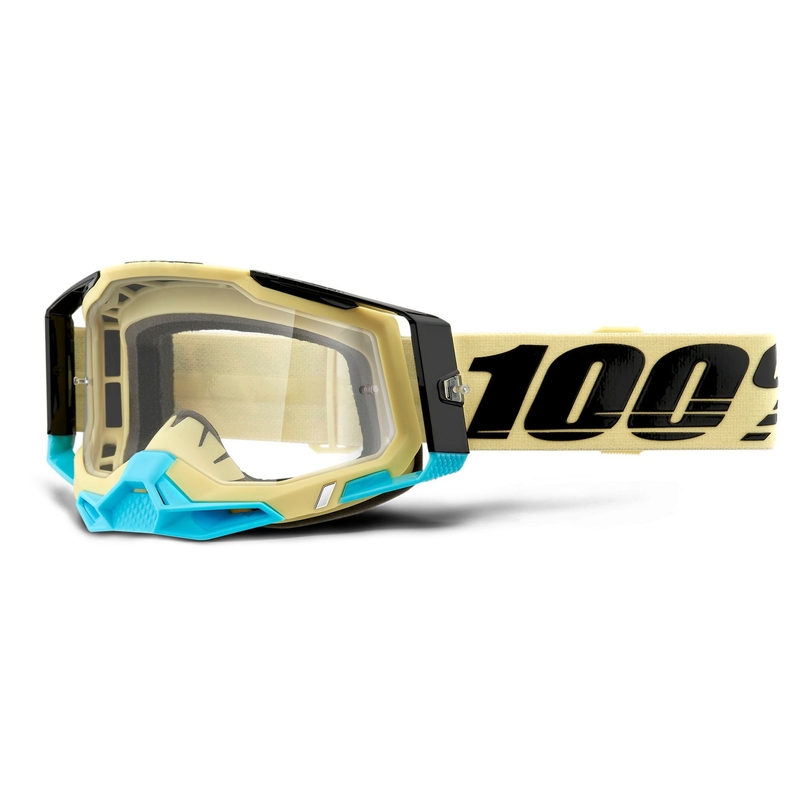 Motokrosové brýle 100% RACECRAFT 2 žluté (čiré plexi)