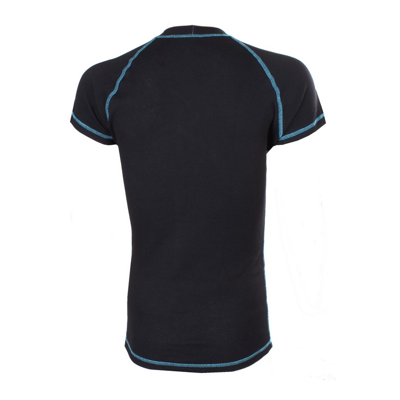 RSA Heat termotrøje sort-blå med korte ærmer