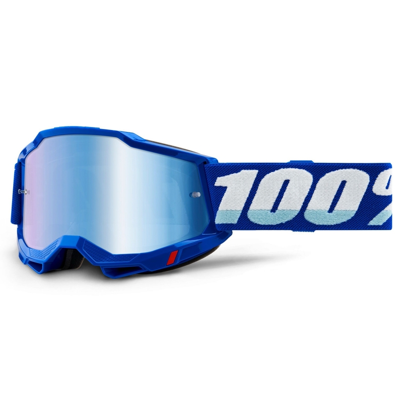 Motocrossbriller 100% ACCURI 2 blå (blå spejlplexi)