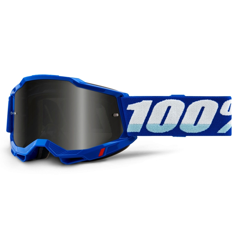 Motocrossbriller 100% ACCURI 2 blå (røget plexi)