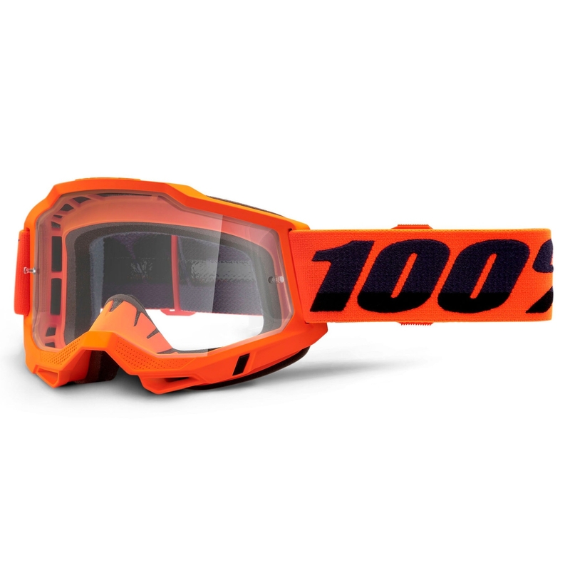 Motokrosové brýle 100% ACCURI 2 OTG oranžové (čiré plexi) výprodej