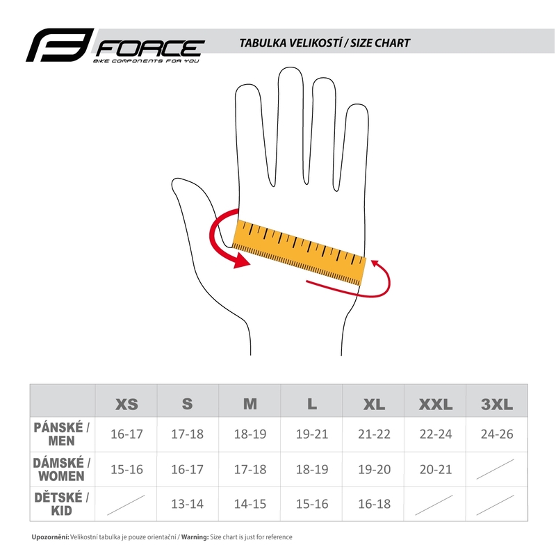 Rukavice FORCE GRIP černo-fluo žluté výprodej
