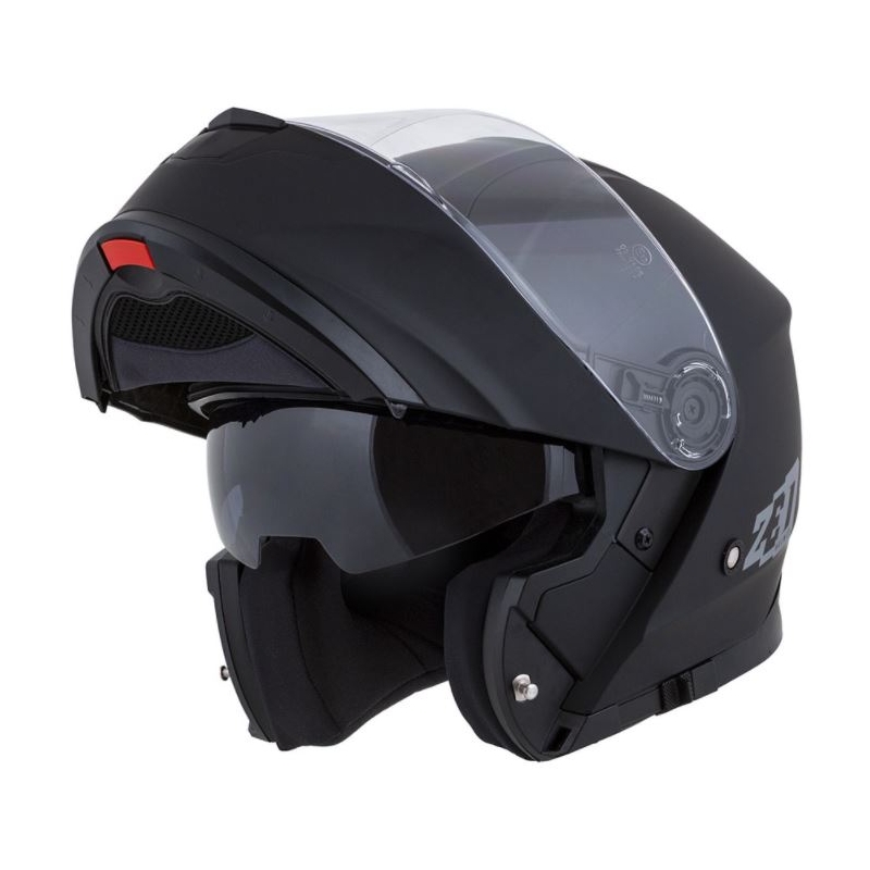Flip-up motorcykelhjelm ZED F18 sort mat