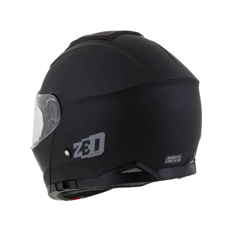 Flip-up motorcykelhjelm ZED F18 sort mat