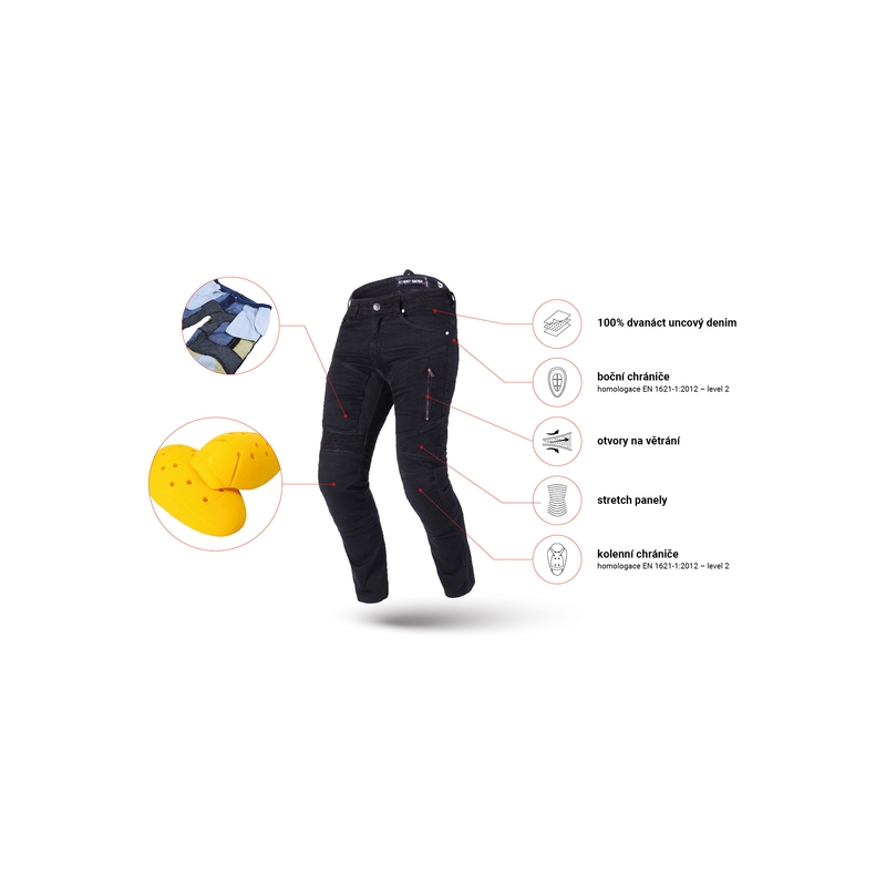 Street Racer Stretch II CE Motorcykeljeans Sort