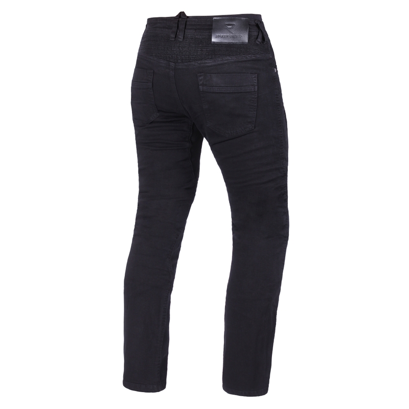 Street Racer Stretch II CE Cropped Motorcykel Jeans Sort