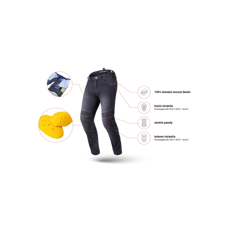 Street Racer Warior CE Extended Jeans Sort udsalg