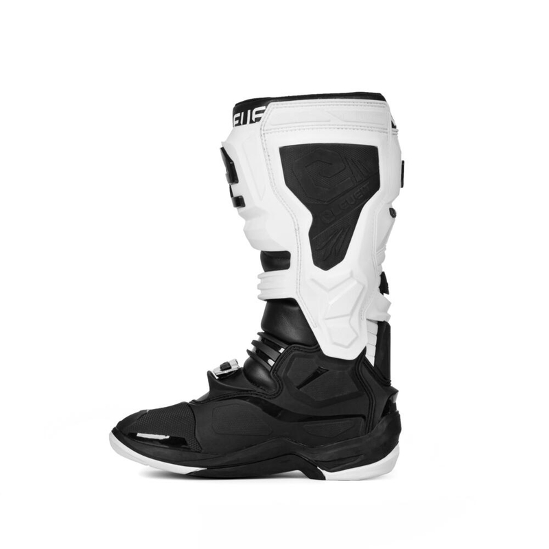 Eleveit X-Legend sorte og hvide motorcykelstøvler udsalg