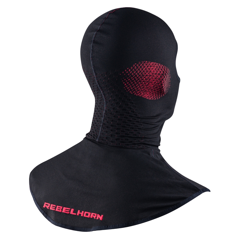 Rebelhorn Therm II sort-rød termohjelm