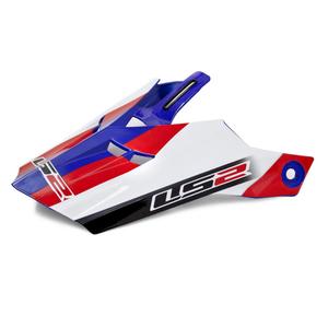 Hjelmvisir til LS2 PEAK MX456 hvid-blå