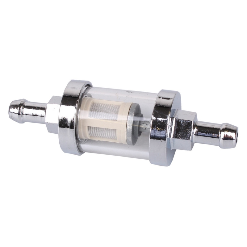 Palivový filtr R-TECH chromový 6 mm