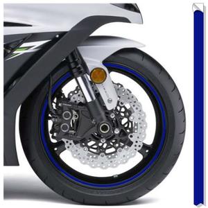 Reflekterende fælgbånd Print blå