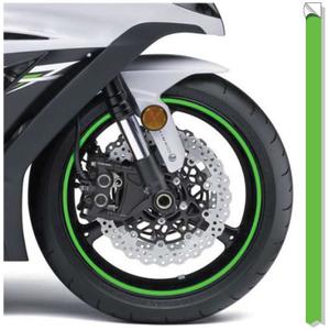 Reflekterende fælgbånd Print fluo-grøn