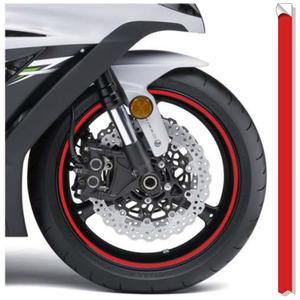 Reflekterende fælgbånd Print rød