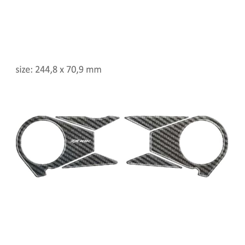 Kulfiberbriller med tryk - Kawasaki ZX 10R (06-10) udsalg