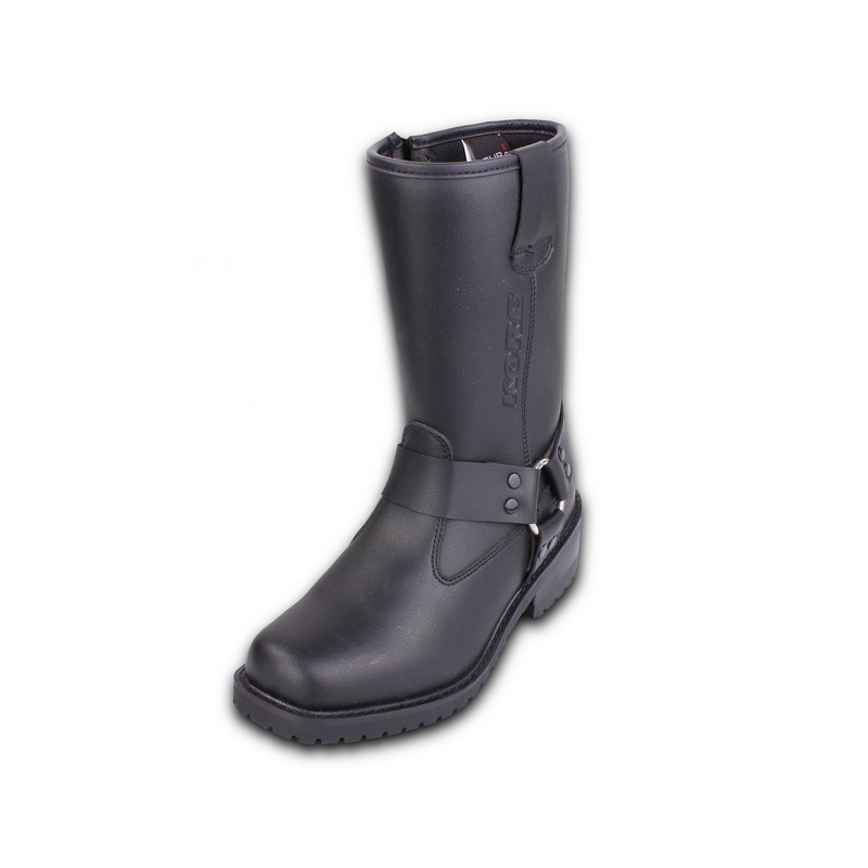 Boty na motorku Kore Black Buckle černé výprodej