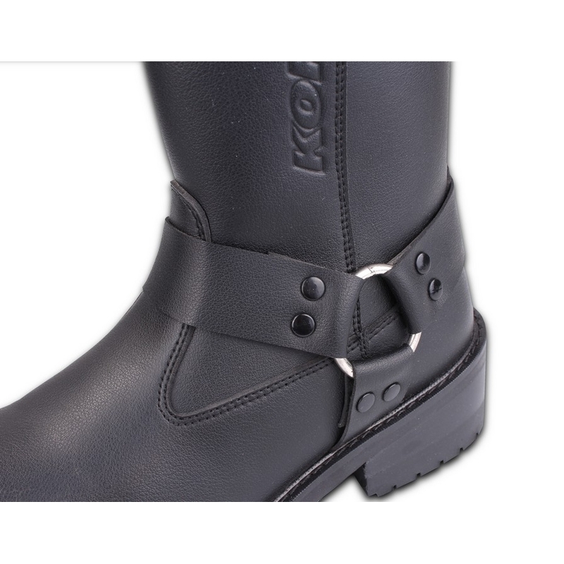 Boty na motorku Kore Black Buckle černé výprodej