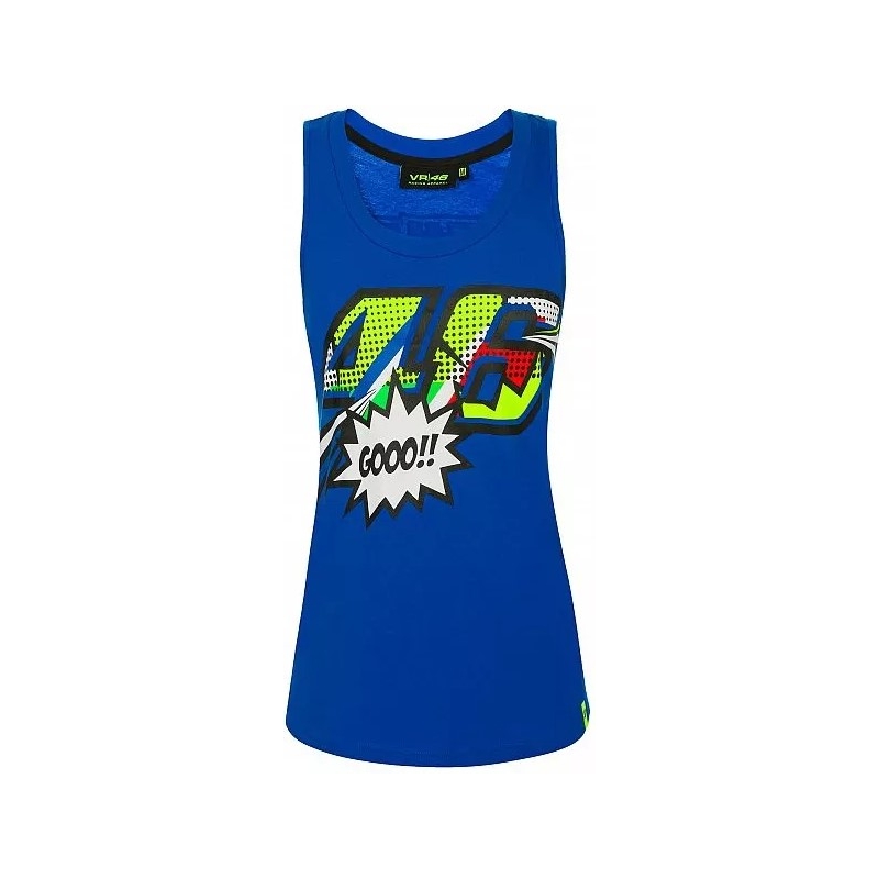 Tank top til kvinder VR46 Valentino Rossi POP ART blå