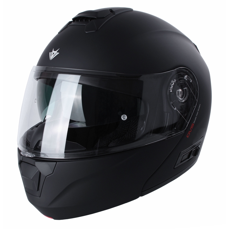 RSA Rival flip-up motorcykelhjelm, mat sort