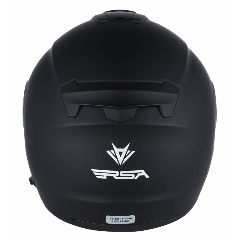 RSA Rival flip-up motorcykelhjelm, mat sort