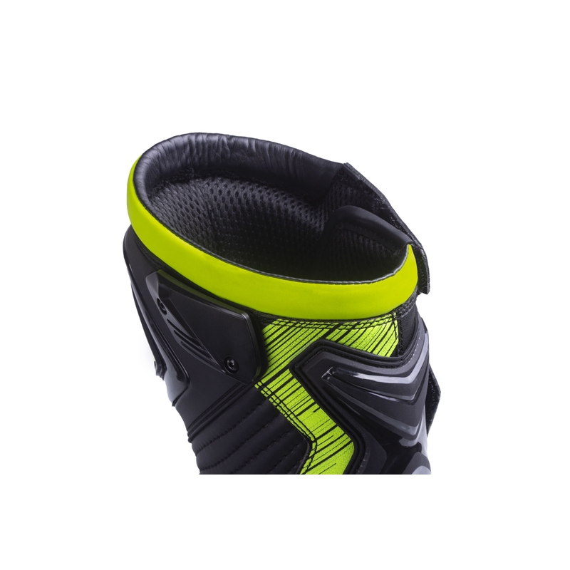 Street Racer Grid Sort-Fluo Yellow Motorcykelstøvler
