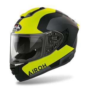 Integreret motorcykelhjelm Airoh ST.501 Dock 2022 fluogul mat udsalg