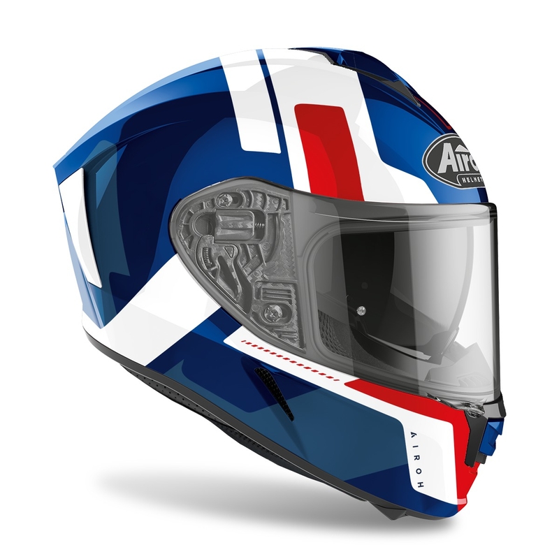 Integrální přilba na motorku Airoh Spark Shogun 2022 modro-červená lesklá výprodej