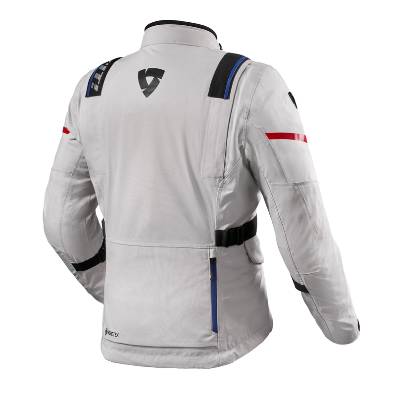 Bunda na motorku Revit Vertical GTX stříbrná