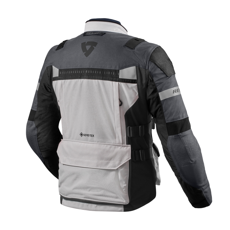 Motorcykeljakke Revit Defender 3 GTX, Sølvgrå