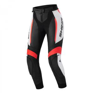 Shima Miura 2.0 Black-White-Fluo Red motorcykelbukser til kvinder