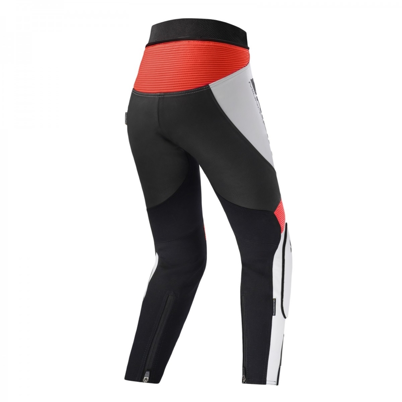 Shima Miura 2.0 Black-White-Fluo Red motorcykelbukser til kvinder