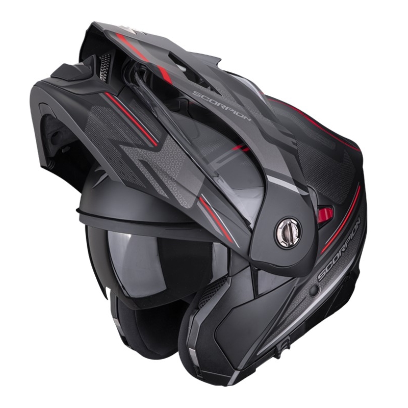 Motorcykelhjelm SCORPION ADX-2 CARRERA mat sort-rød